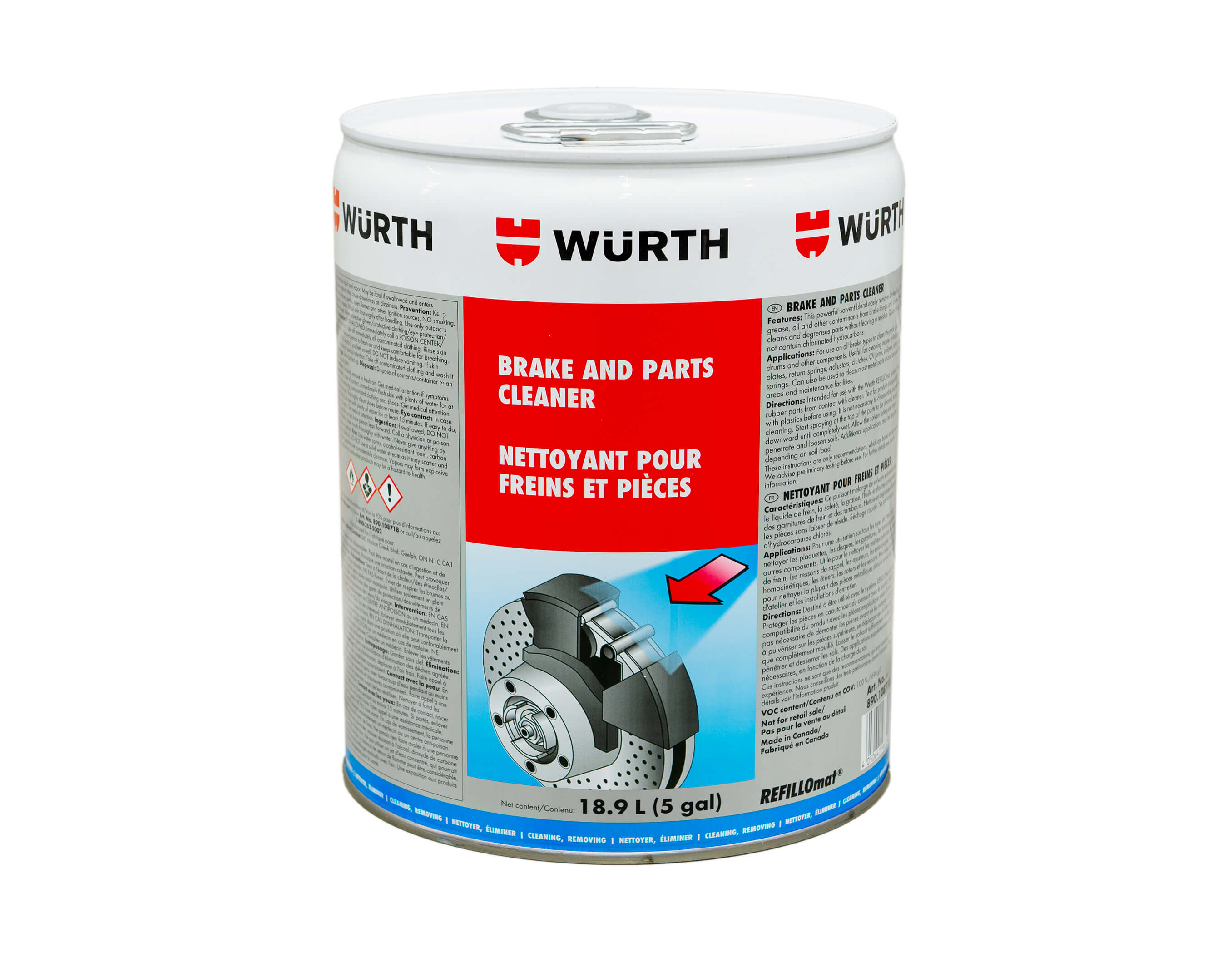 BRAKE & PARTS CLEANER REFILLO (USE 890.108754) 890.108735